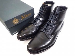 98.Alden(オールデン) 3915HC ブラックコードバン キャップトゥレースアップブーツ