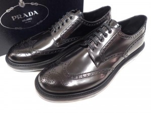 0715_PRADA プラダ エアソール ウイングチップシューズ