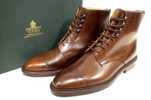 0906_クロケット&ジョーンズ(Crockett&Jones) HARLECH ハーレフ コードバン ストレートチップダービーブーツ