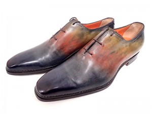 1221_サントーニ(Santoni) クインクラシコ別注 グラデーション プレーントゥレザーシューズ