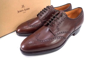 0127_ジョンロブ(John Lobb) ダービー(DARBY) メダリオン ウィングチップレザーシューズ