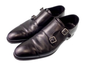 0305_クロケット&ジョーンズ(Crockett&Jones) レプトン(REPTON) ダブルモンク ストラップ レザーシューズ