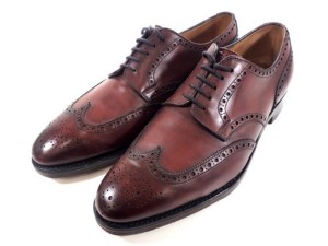 0327_ジョンロブ(John Lobb) DARBY ダービー ウィングチップレザーシューズ